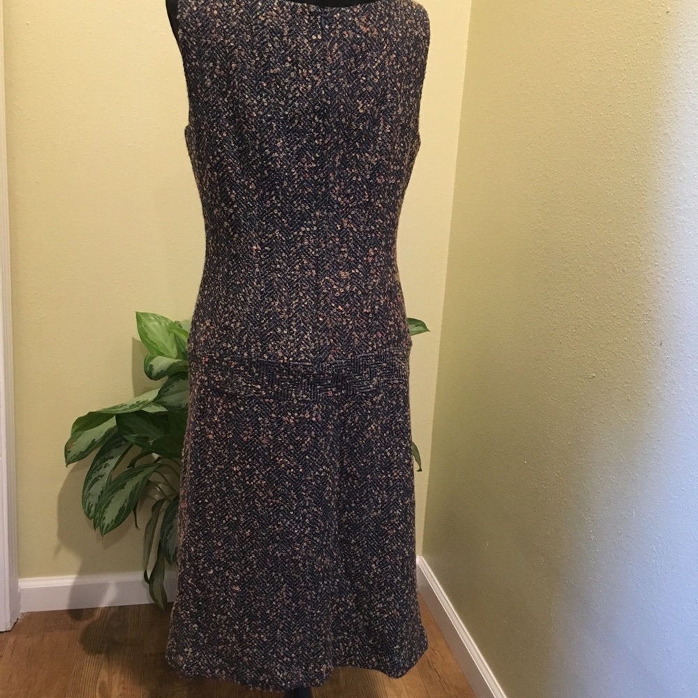 Jonathan Martin Studio navy blue tweed dress